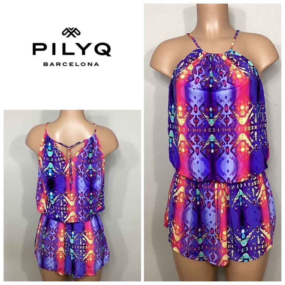 New. Pilyq multicolored tie dye swimsuit coverup. Retails $125. M/L